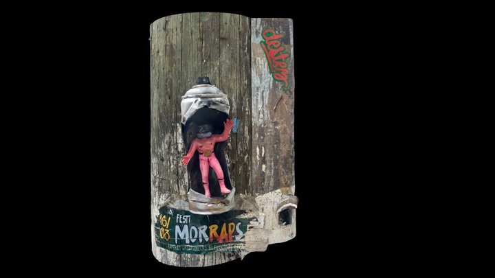 Lata de aerosol con muñeco – Modello 3D gratuito STL