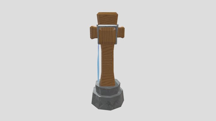 Banner and Stand 3D Model