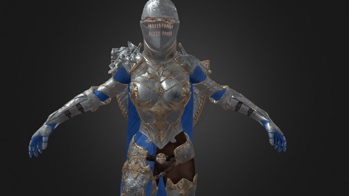 Knight Girl 3D Model
