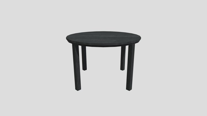 Blackwood round table 3D Model