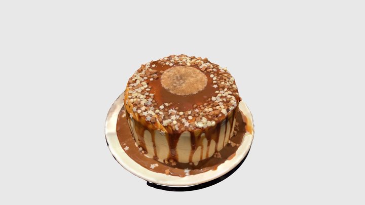 Gluten Free Mary Berry Salted Caramel Cake 3D Model