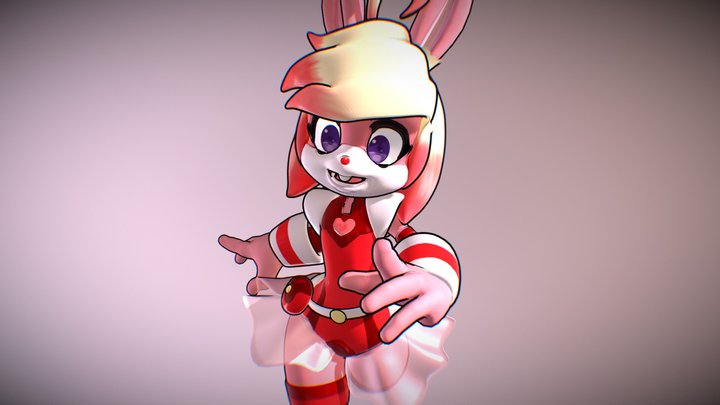 Bunnie Pie is Here! (Vrchat version) 3D Model