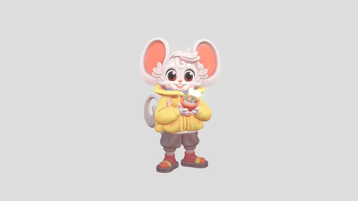 Chibi mouse 3D Model