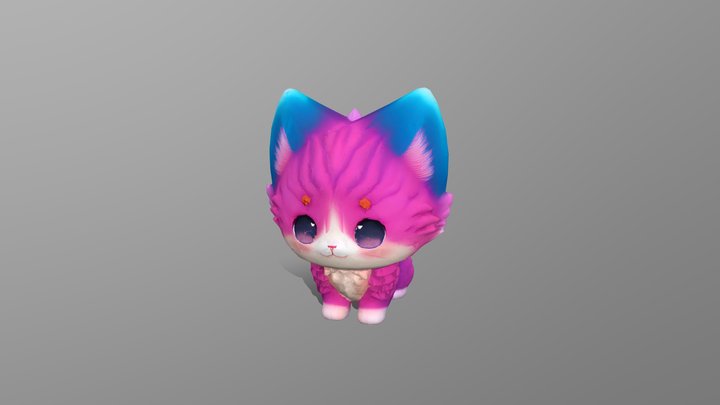 CHIBI CAT 3D Model