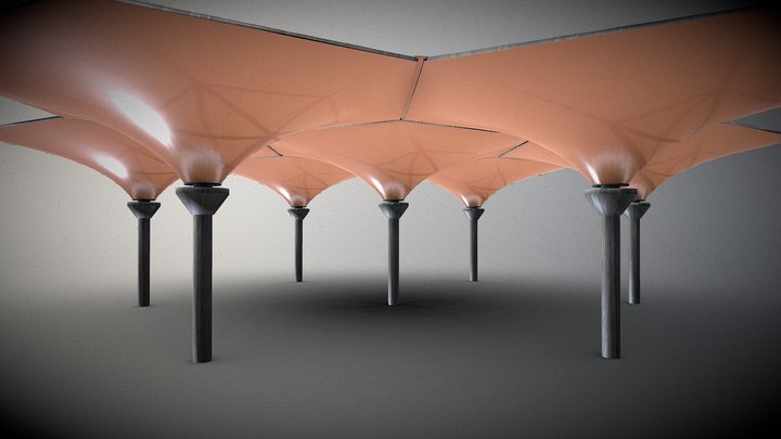 Hexagon Canopy | ae Studio | Ashkan Behnia 3D Model