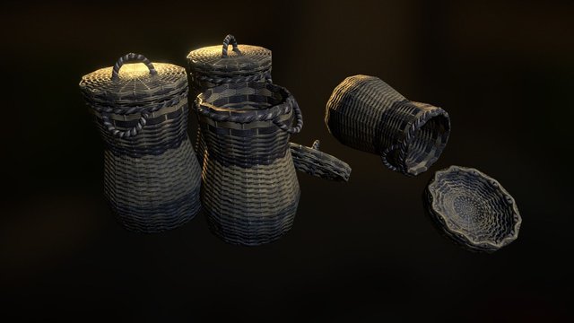 Cane basket 3D Model