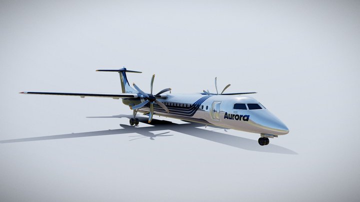 Aurora Airlines DHC-8-Q400 3D Model