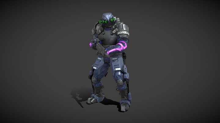 Cybernetic Vanguard- MAXTAC 3D Model