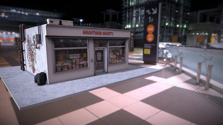 CONVENIENCE STORE NEW YORK FOR FREE 3D Model