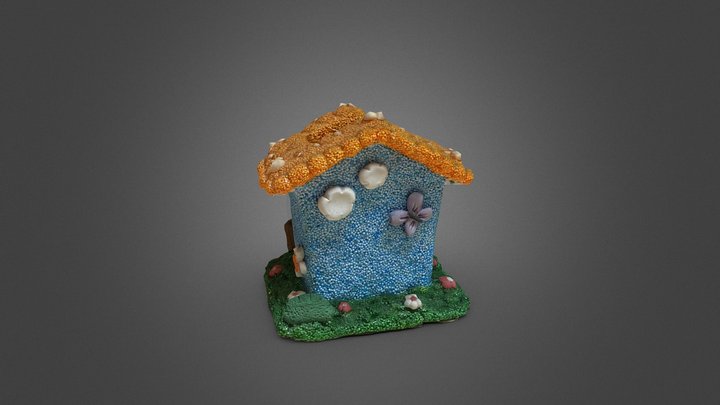 A house, clay art craft. 3D Model