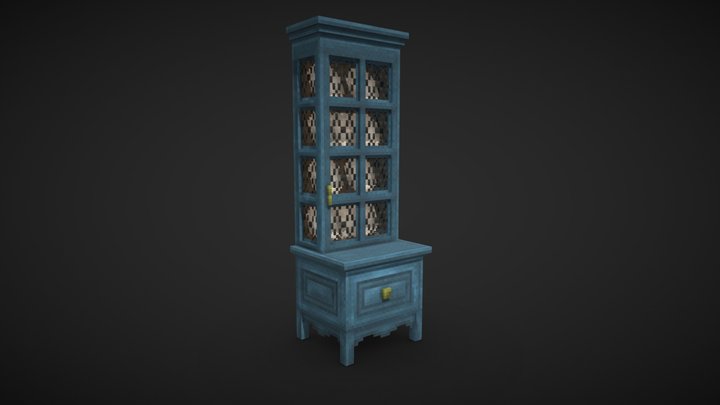 Blue Cupboard 3D Model