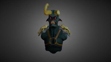 Demon Bust 3D Model