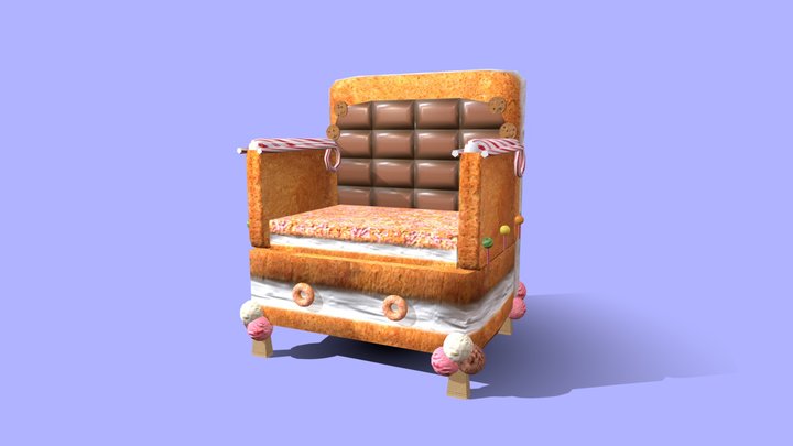 Candy Armchair 3D Model