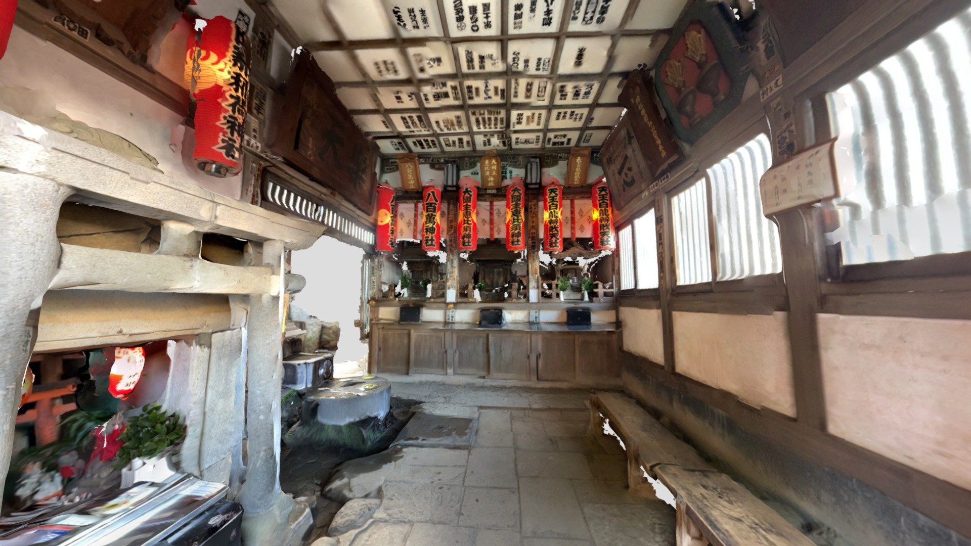 Shinagawa jinjya Oinari-sama 3d scanner