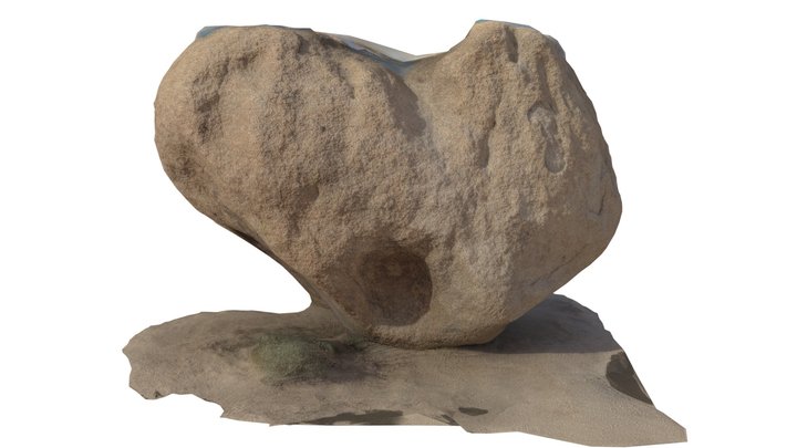 Heart Rock - Joshua Tree 3D Model