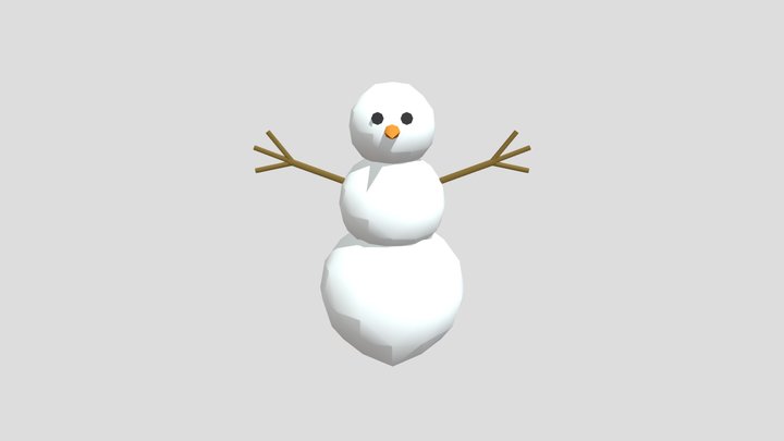 fragMOTION Snowman 3D Model