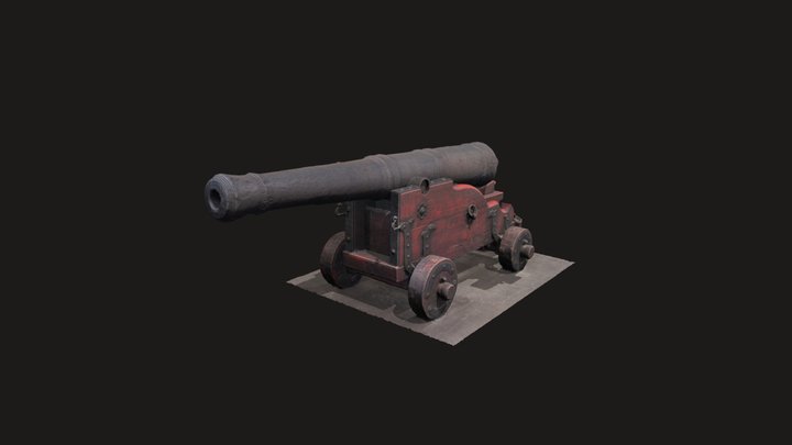Trial Cannon 3D Model