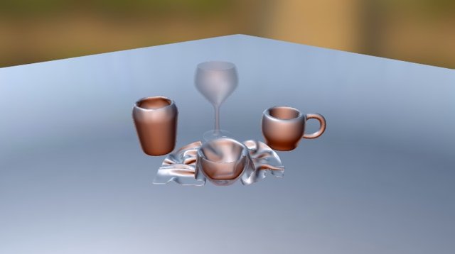 Cups& Bowls 3D Model