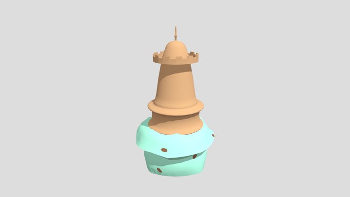 Ice Cream Lighthouse 3D Model