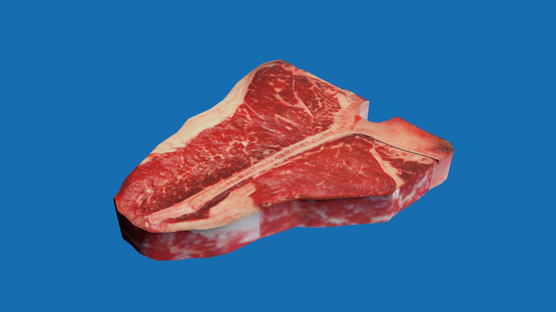 Lowpoly Tbone Steak — Sketchfab embed 3D viewer