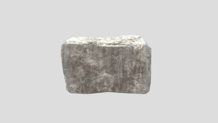 Cube Rock 3D Model