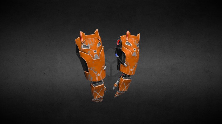 The iron gloves 3D Model