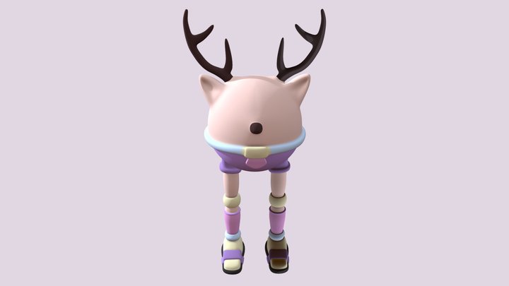 Deer character 3D Model