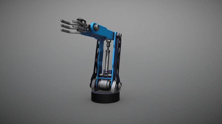 Stylized Mechanical Arm 3D Model