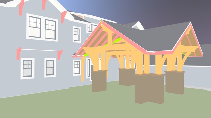 House With Indoor Pool 3D Model