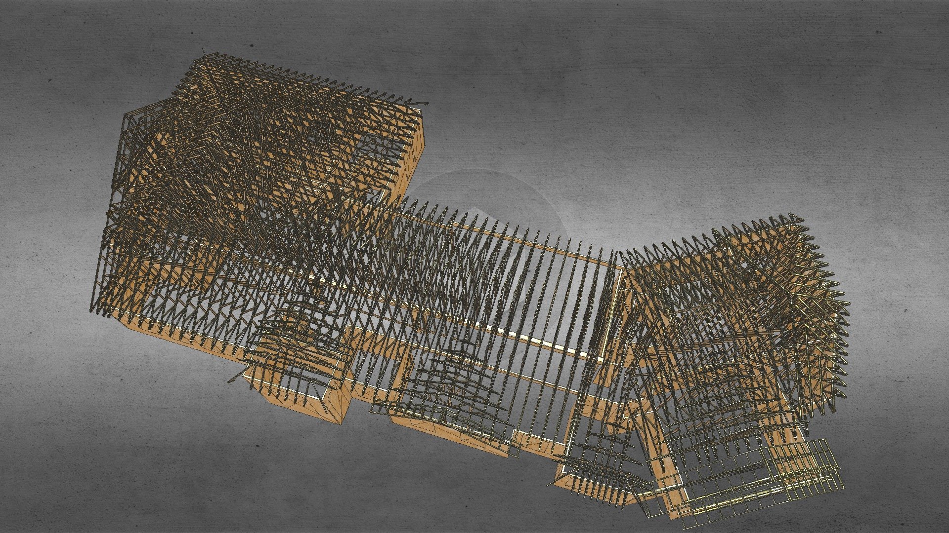 Terry Court - 3D model by Diego Ferro Steel Frame Designer (@daferroa ...