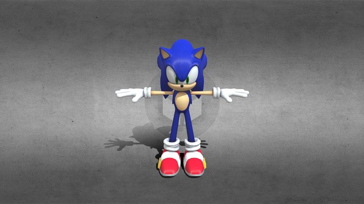 Sonic Dream Team - Sonic 3D Model