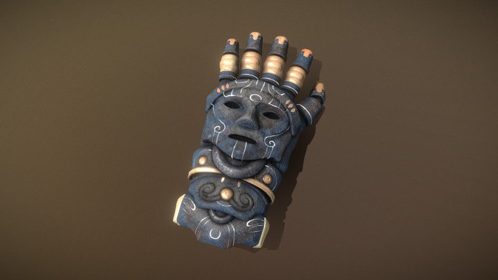 Stone Gauntlet 3D Model