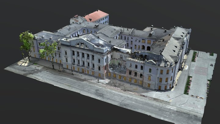 Другий корпус СумДУ / "Окружний суд", м. Суми 3D Model