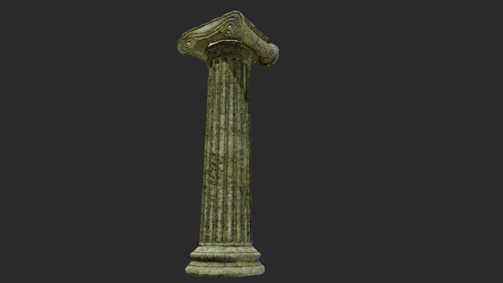 Ionic Column 3D Model