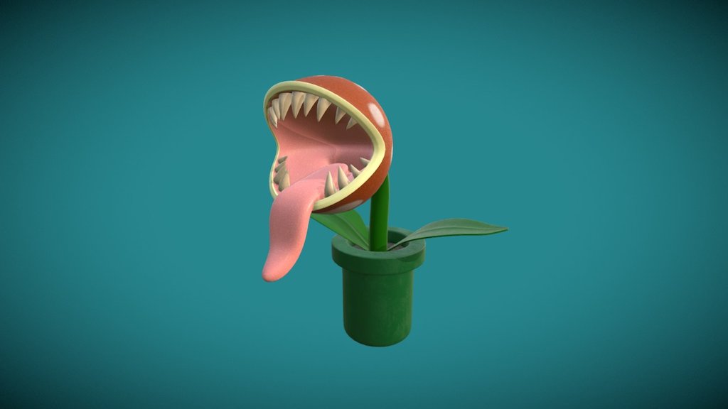 Piranha Plant 3d Model By Cleitoneldorn 03c0649 Sketchfab 8300