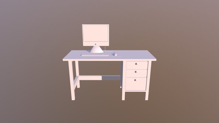 Desk 3D Model