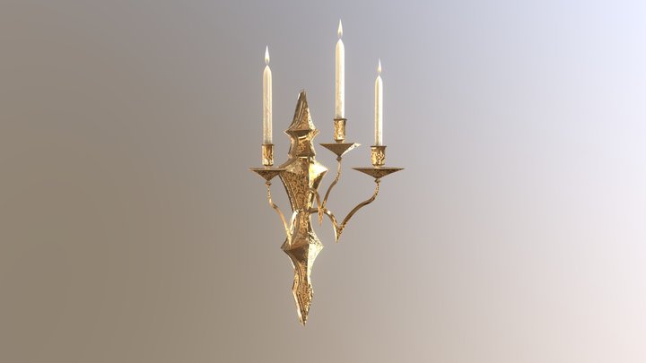 Chandelier 3d model (game ready), a Light 3D Model by Snji | 3D Models (Thumbnail 2 of 18)
