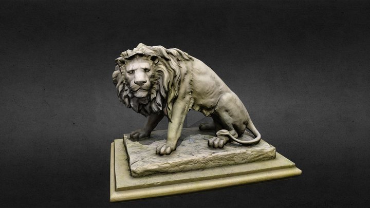 Lion statue 3D Model