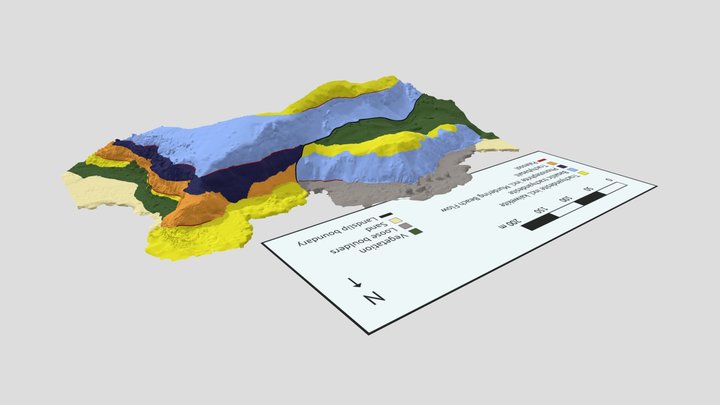 Rocks of Pilot Point, East Otago, NZ 3D Model