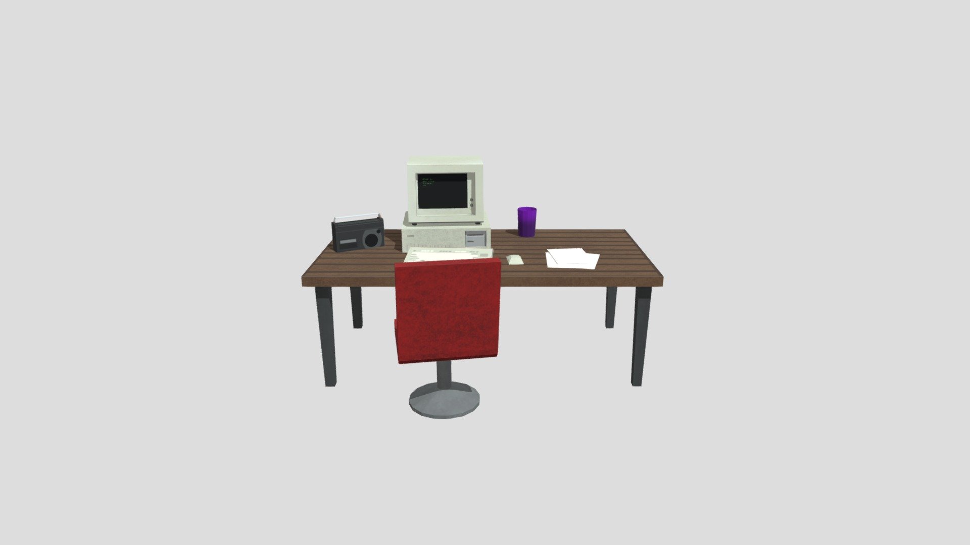 Prop desk Download Free 3D model by SquishSquish [03c413d] Sketchfab