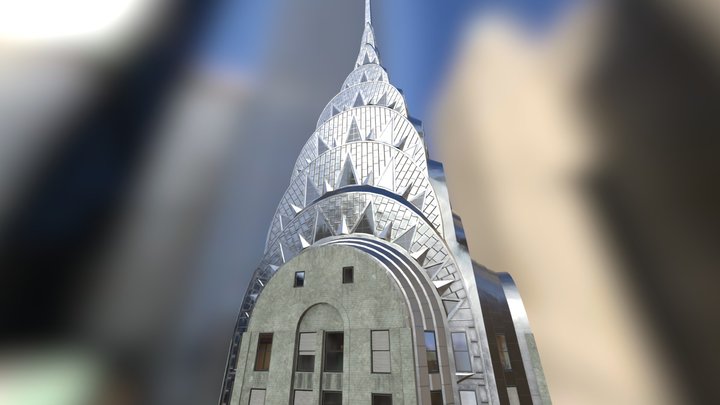 Chrysler Building PBR 3D Model