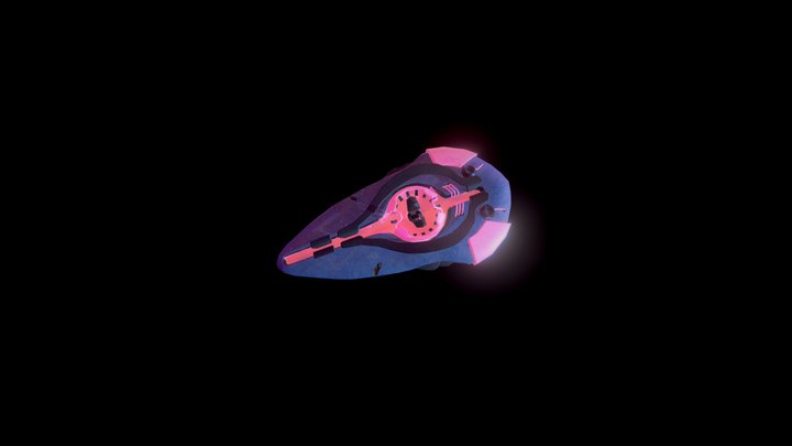 SciFi Fighter 3D Model