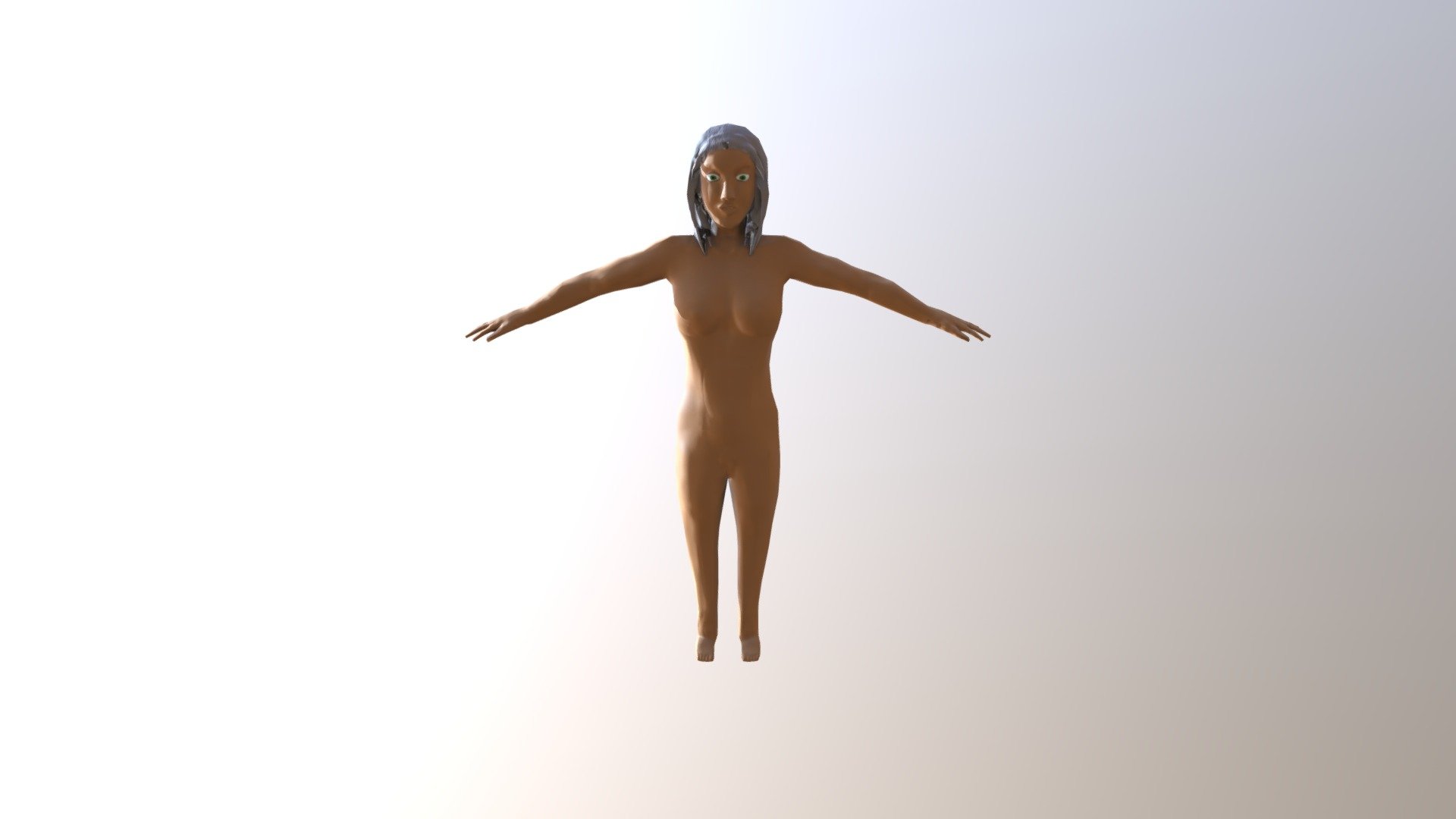 Female OC Low Poly