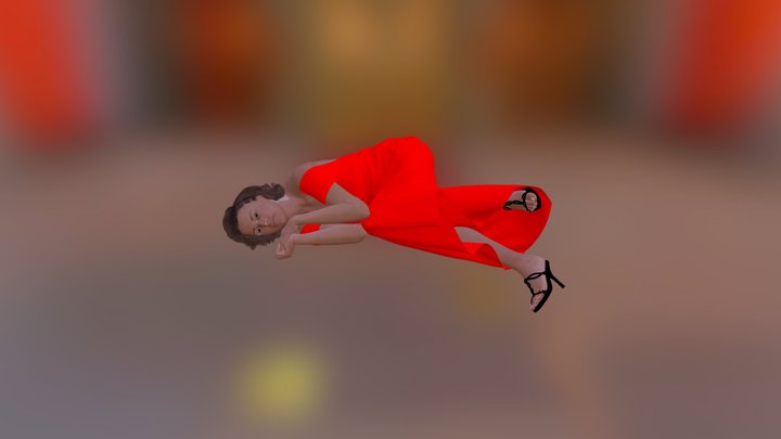 Woman Rotated 3D Model