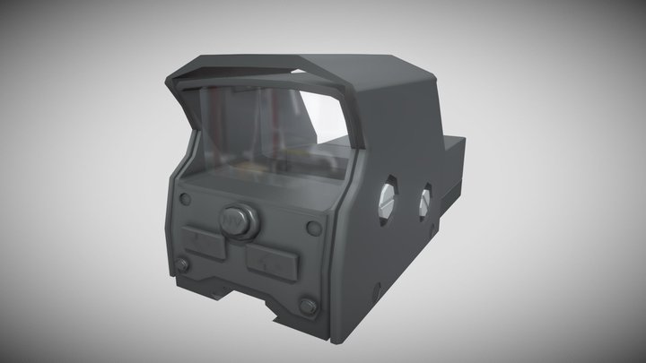 Low Poly | Holographic Sight 3D Model