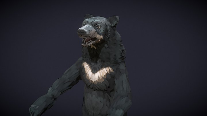 Kusunda-Animal - Bear_v04 3D Model