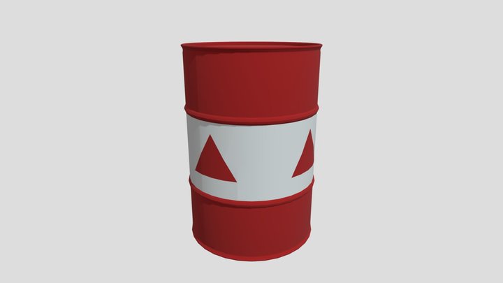 Explosive Barrel 3D Model