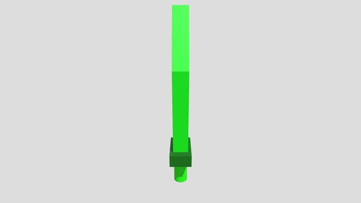 Green sword 3D Model