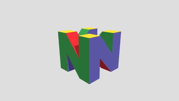 N64DD - N64 Logo 3D Model