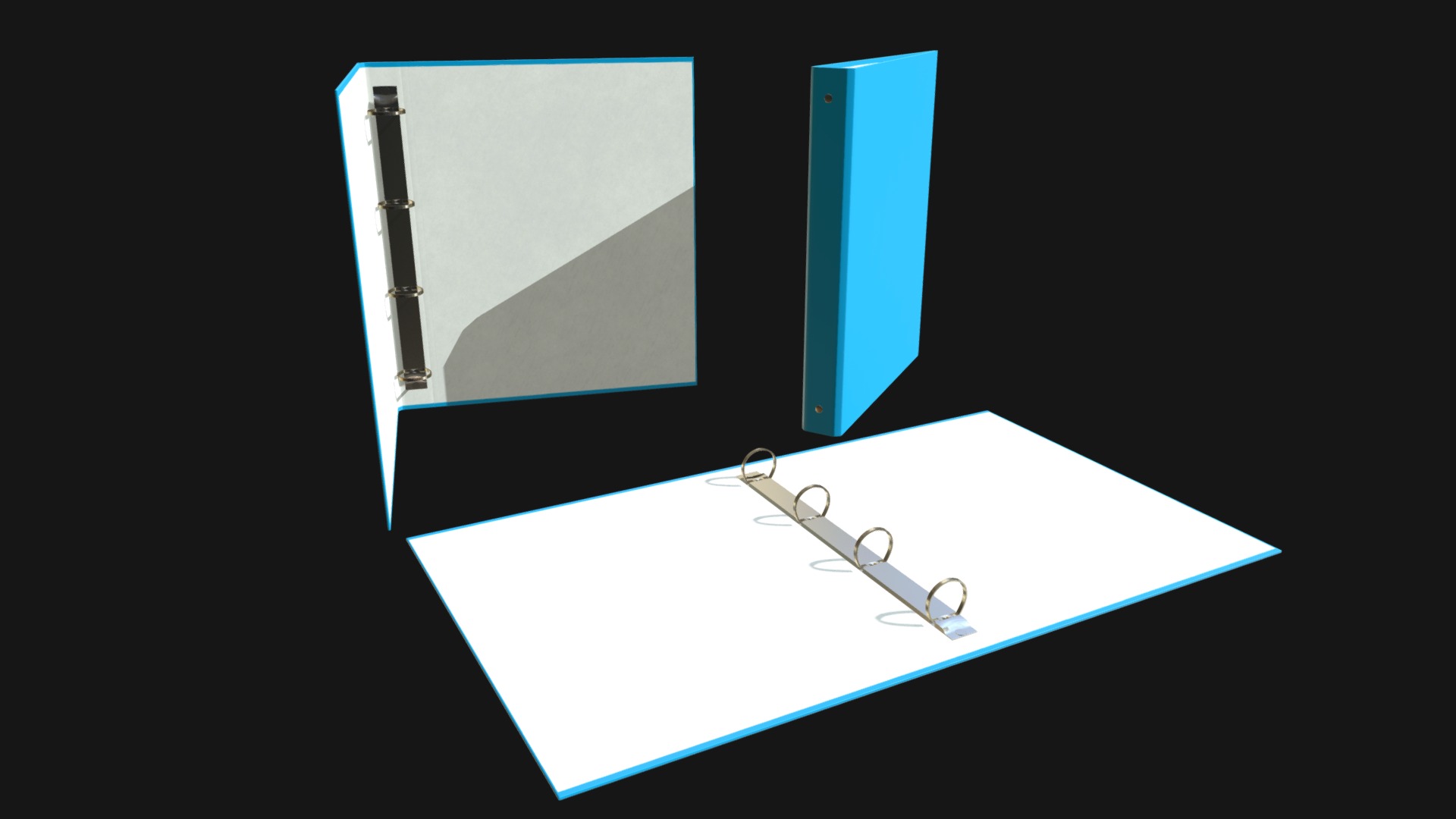 3D model Ring binders - This is a 3D model of the Ring binders. The 3D model is about a few medical tools.